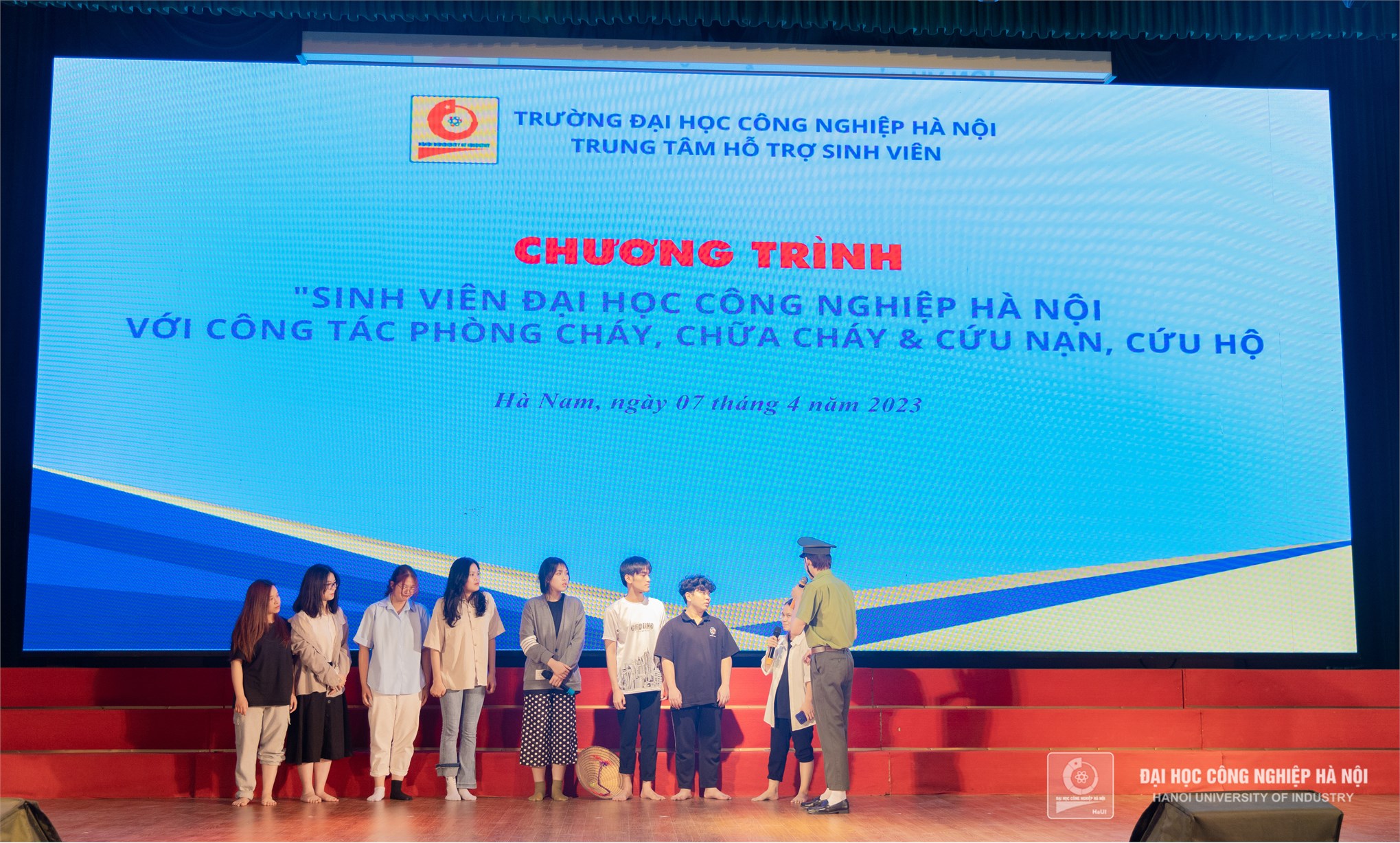 Sinh viên Đại học Công nghiệp Hà Nội với công tác phòng cháy chữa cháy và cứu nạn cứu hộ