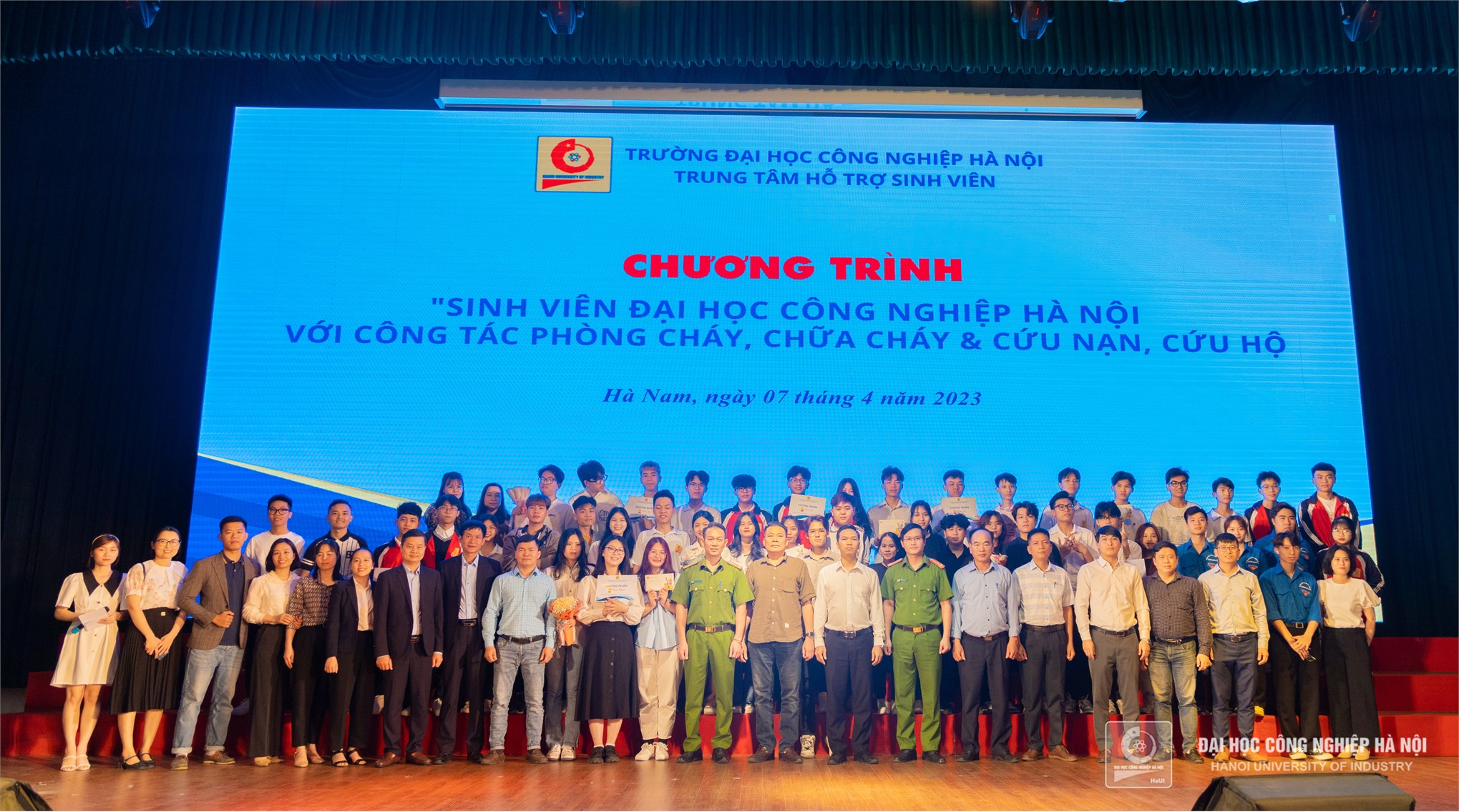 Sinh viên Đại học Công nghiệp Hà Nội với công tác phòng cháy chữa cháy và cứu nạn cứu hộ