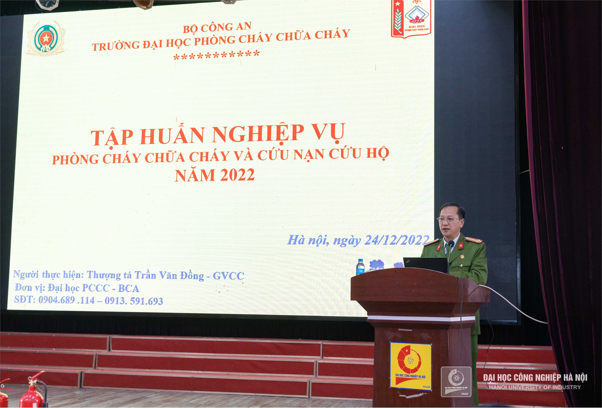 Tập huấn nghiệp vụ, phương án Phòng cháy chữa cháy và cứu hộ, cứu nạn năm 2022