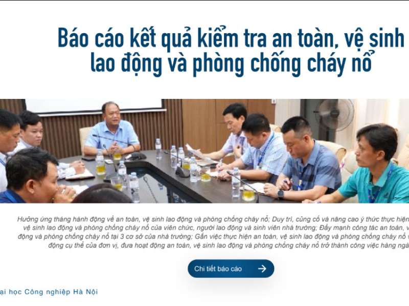 Hưởng ứng tháng hành động về an toàn, vệ sinh lao động và phòng chống cháy nổ.