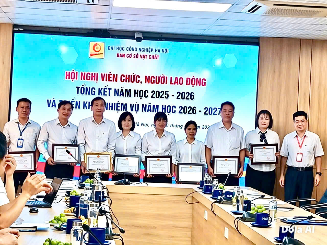 Hội nghị viên chức, người lao động Ban Cơ sở vật chất; tổng kết năm học 2025-2026 và triển khai nhiệm vụ năm học 2026-2027.