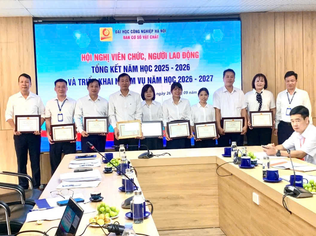 Hội nghị viên chức, người lao động Ban Cơ sở vật chất; tổng kết năm học 2025-2026 và triển khai nhiệm vụ năm học 2026-2027.